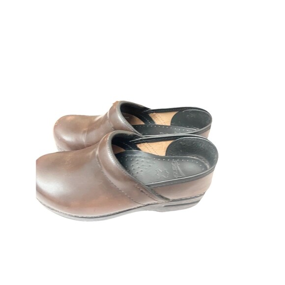 Dansko Clog Shoe Professional Antique Hickory Cabrio Leather 37 6.5  Brown Nurse - Picture 1 of 7